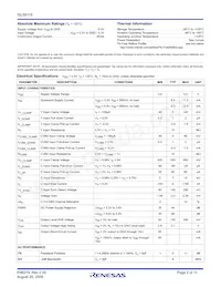 ISL59119IBZ-T13 Datasheet Pagina 2