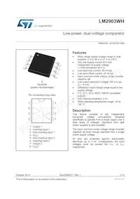 LM2903WHYST Datasheet Cover
