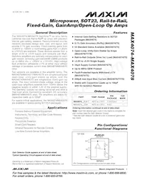 MAX4077EUA-T Datasheet Copertura