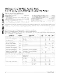 MAX4077EUA-T Datasheet Pagina 2