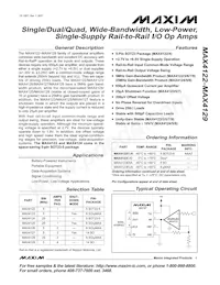 MAX4122EUK+TG002 Datenblatt Cover