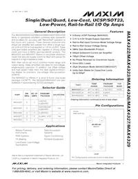 MAX4327EUB-T Datenblatt Cover