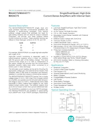 MAX4377TAUA+TGC1 Datasheet Cover