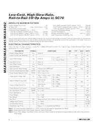 MAX4492AUD-T數據表 頁面 2