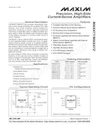 MAX471CPA+ Datasheet Cover