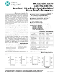 MAX9034AUD-T Datasheet Cover