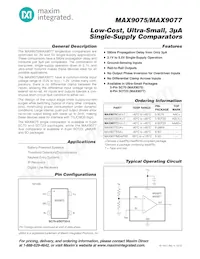 MAX9077ESA-T Datasheet Copertura