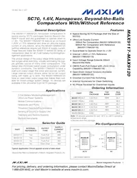 MAX9120EXK-T Datenblatt Cover