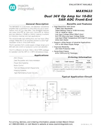 MAX9633ATA+ Datasheet Copertura