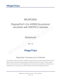 MCDP2900A2T Datenblatt Cover