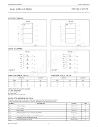 N74F126N Datenblatt Seite 3