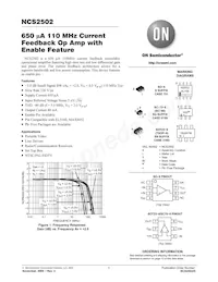 NCS2502SNT1G Datasheet Copertura