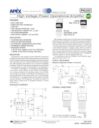 PA240CX Datasheet Copertura