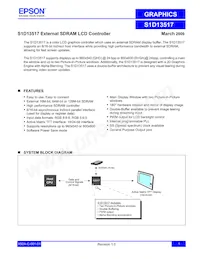 S1D13517F00A100 Datenblatt Cover