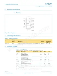 SA5211D/01數據表 頁面 2