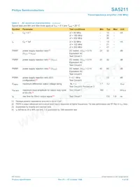 SA5211D/01 Datasheet Pagina 4