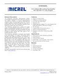 SY88343DLMG-TR Datasheet Copertura