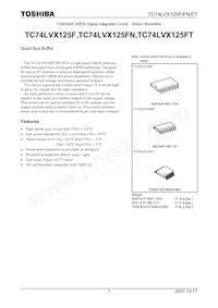 TC74LVX125FTELM Datenblatt Cover