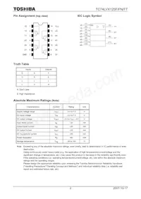 TC74LVX125FTELM Datenblatt Seite 2
