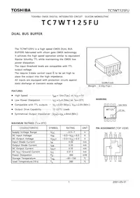 TC7WT125FU(TE12L) Datenblatt Cover