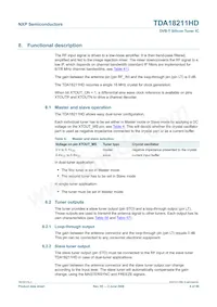 TDA18211HD/C2 Datasheet Pagina 6