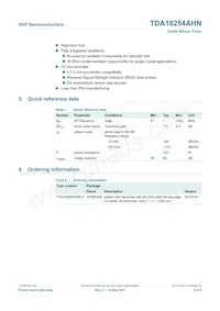 TDA18254AHN/C1 Datasheet Page 2