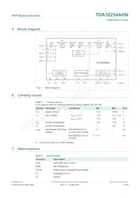 TDA18254AHN/C1 Datasheet Page 3