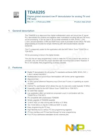 TDA8295HN/C1 Datasheet Copertura