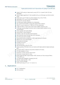 TDA8295HN/C1 Datasheet Pagina 2