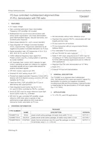 TDA9887T/V4 Datenblatt Seite 3