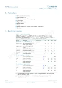 TDA9981BHL/8/C1;55 Datenblatt Seite 2