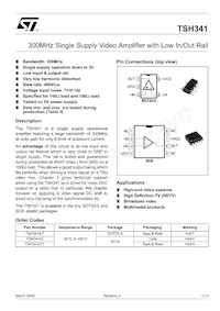 TSH341ID Datenblatt Cover