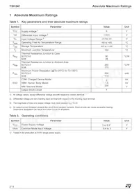 TSH341ID Datasheet Page 2