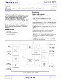 TW8835AT-LA2-GRH Datasheet Copertura