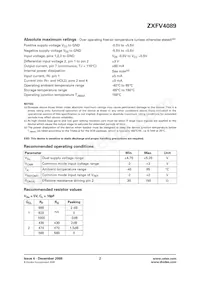 ZXFV4089N8TC Datasheet Page 2