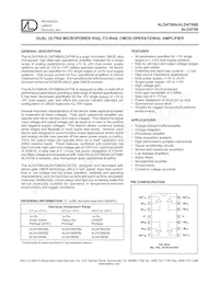 ALD4706ASBL Datasheet Copertura