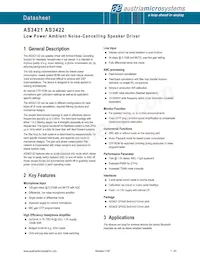 AS3422-EQFP-500 Datasheet Cover