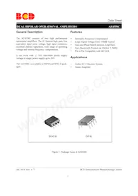 AZ4558CP-E1 Datenblatt Cover