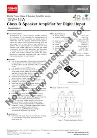 BD5452AMUV-E2 Datasheet Copertura