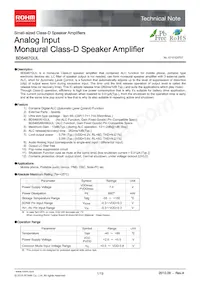 BD5467GUL-E2 Datasheet Copertura