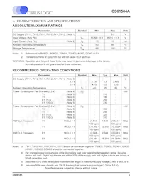 CS61584A-IQ5Z Datenblatt Seite 5