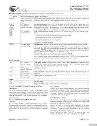 CYV15G0402DXB-BGXC Datasheet Pagina 11