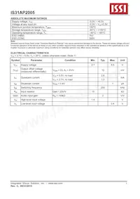 IS31AP2005-SLS2-TR Datasheet Pagina 5