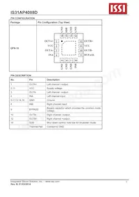 IS31AP4088D-QFLS2-TR Datasheet Pagina 2