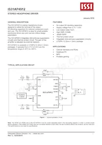 IS31AP4912-UTLS2-TR Datenblatt Cover