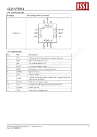 IS31AP4912-UTLS2-TR Datenblatt Seite 2