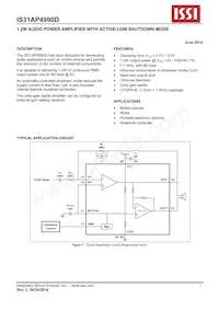 IS31AP4990D-UTLS2-TR Datasheet Cover