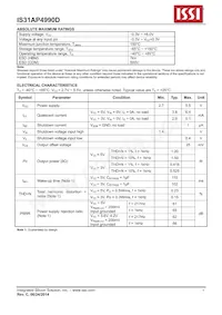 IS31AP4990D-UTLS2-TR Datasheet Page 5