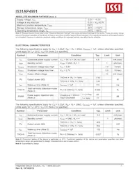IS31AP4991-SLS2-TR Datasheet Page 5