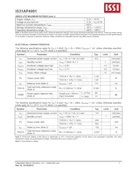 IS31AP4991-SLS2-TR Datasheet Pagina 5